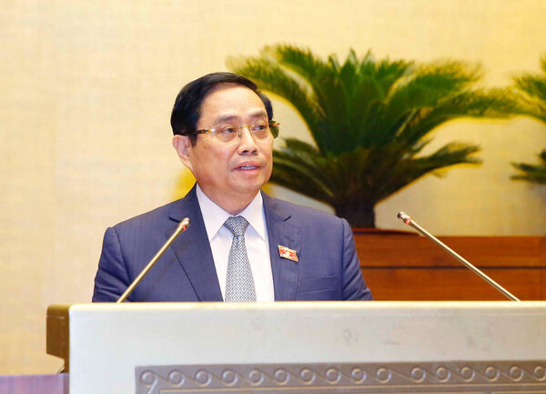 Thủ tướng Phạm Minh Chính trình Quốc hội về cơ cấu tổ chức của Chính phủ nhiệm kỳ 2021-2026